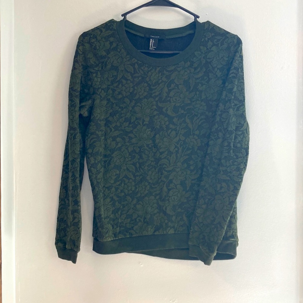 Forever 21 floral sweater